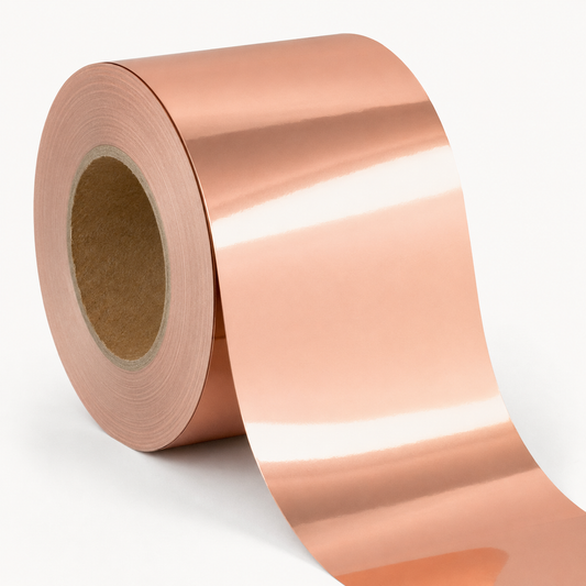 Rosé goud hoogglans PET etiketten