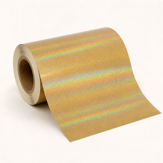 Holografisch goud PET etiketten