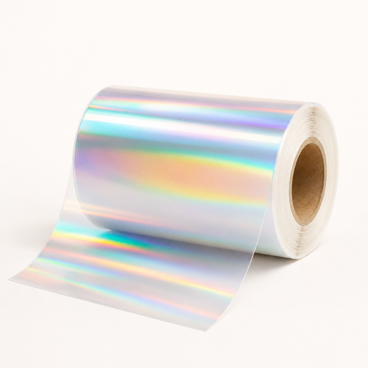 Transparant holografisch inkjet PET etiketten